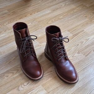 Nisolo Amalia All Weather Leather Lace-Up Boots